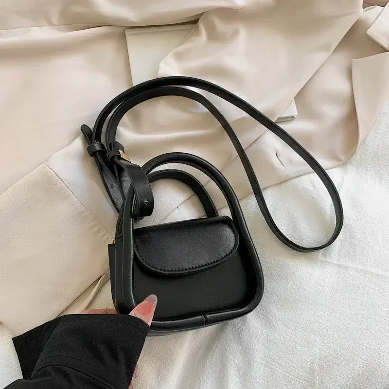 Women's Small Square Shoulder Bag Fashion Candy Color PU Leather Mini Crossbody Bag Lipstick Earphone Coin Purse