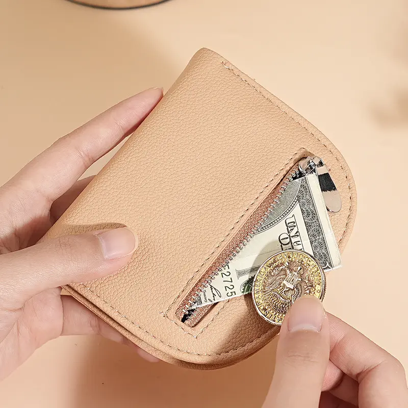 Hasp Women Wallet Fashion Bags For Women Short Wallet Pu Leather Purse Female Money Small Zipper Coin Pocket