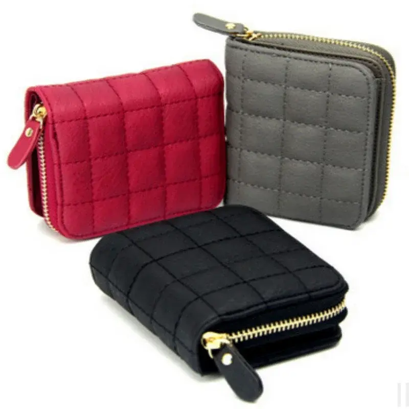 1PC Women Small Wallet Ladies Mini Clutch Wallet Cute Girl Short Zipper Pu Leather Coin Purse Female Hand Wallet Purses