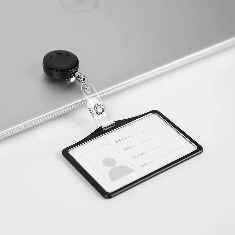 Employee Aluminium Alloy ID Credit Card Cover Metal Case Work Identity Badge Card Cover Bag Women Men Work Card Holders