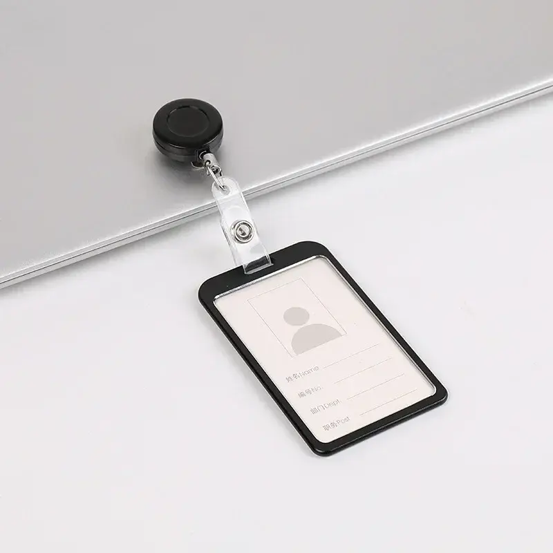 Employee Aluminium Alloy ID Credit Card Cover Metal Case Work Identity Badge Card Cover Bag Women Men Work Card Holders