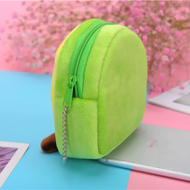 New Cute Cartoon Plush Coin Bag Kids Mini Purse Wallet Lipstick Earphone Key Organizer Pouch Bag Handbag Pendant Card Holder