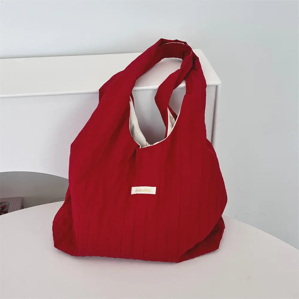 Fashion Solid Color Shoulder Bags for Women Large Capacity Vintage Ladies Handbags Travel Female Shopping Tote Bag