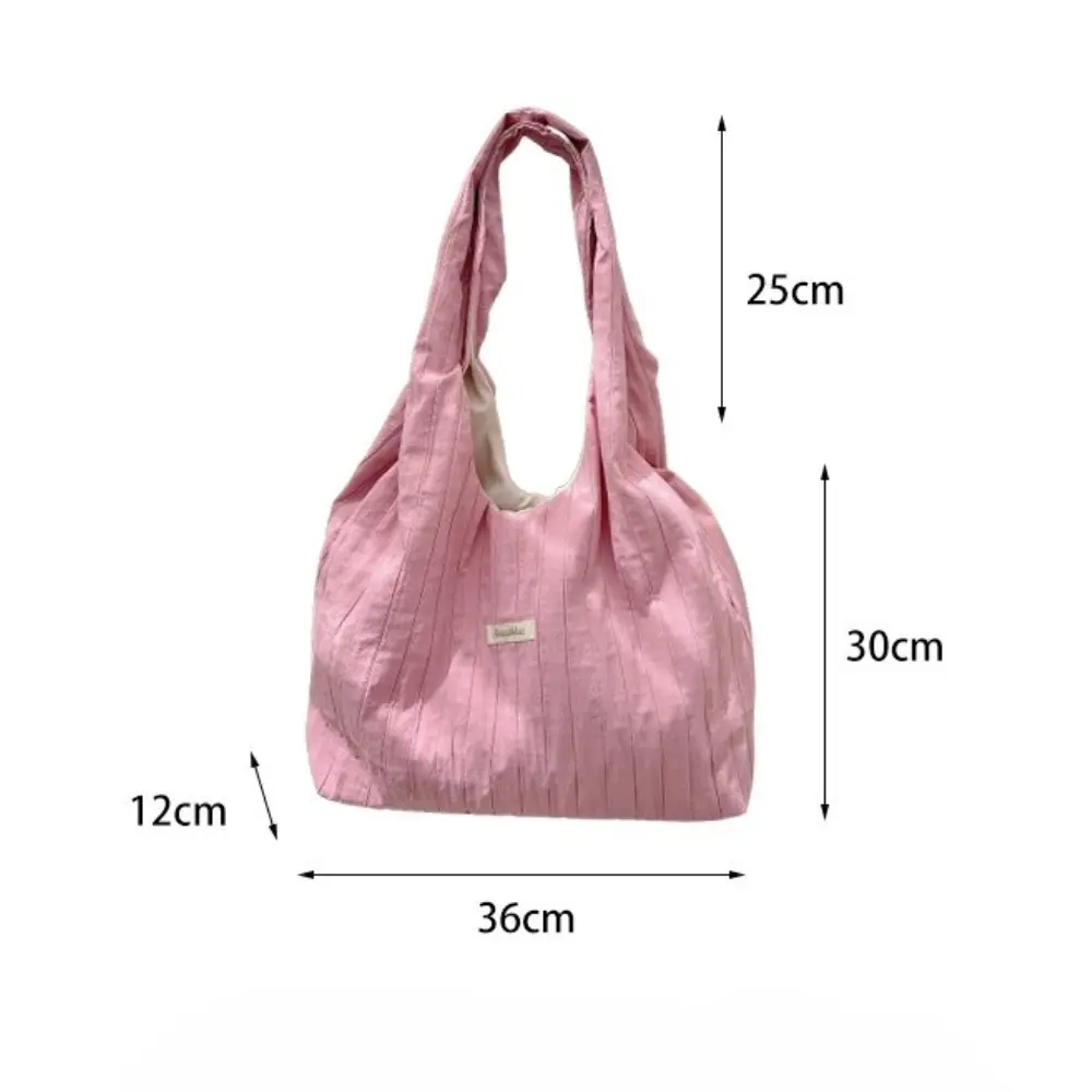 Fashion Solid Color Shoulder Bags for Women Large Capacity Vintage Ladies Handbags Travel Female Shopping Tote Bag