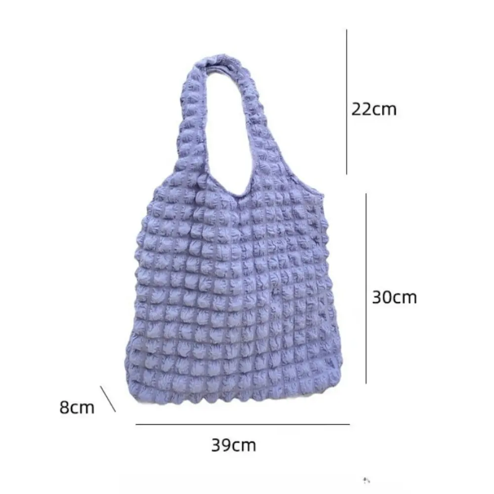 Summer Fresh Simple Women Shoulder Bag Vintage Candy Color Large Capacity Shopping Tote Bag Grocery Storage Handbag