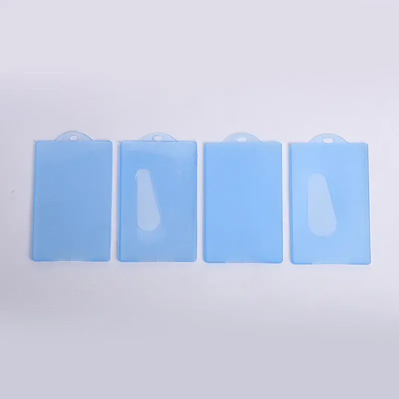 1pcs Transparent Plastic Card Case Business Credit Id Card Holder Bag Mini Wallet Student Bus Cards Protection Cover