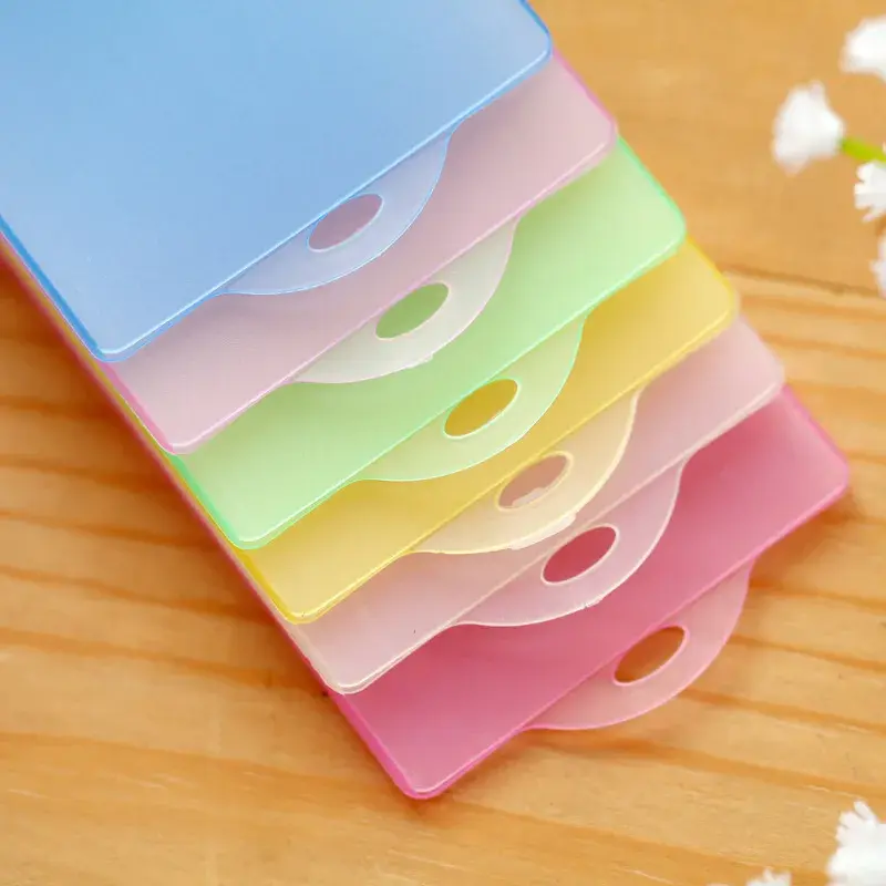 1pcs Transparent Plastic Card Case Business Credit Id Card Holder Bag Mini Wallet Student Bus Cards Protection Cover