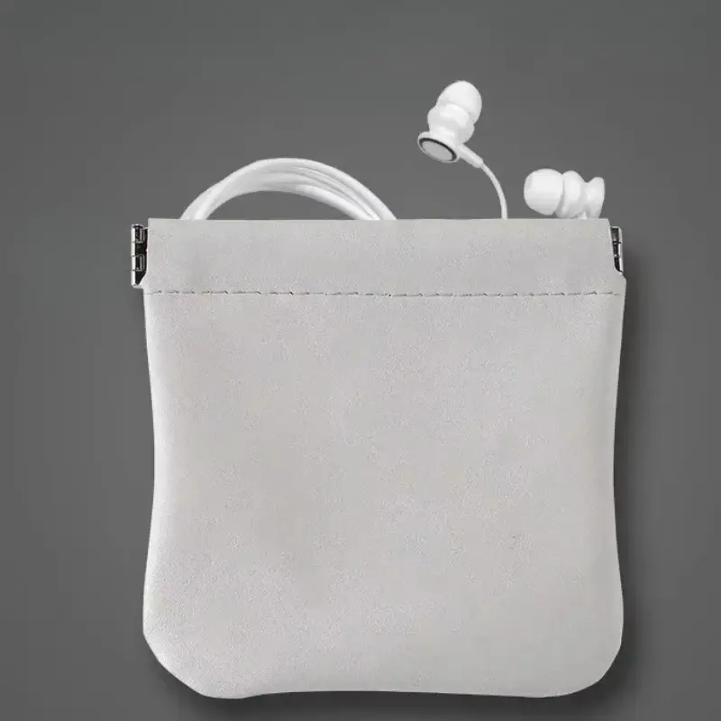 Men Women PU Leather Coin Purse Card Holder Mini Storage Bag Change Money Wallet Small Coin Storage Purse
