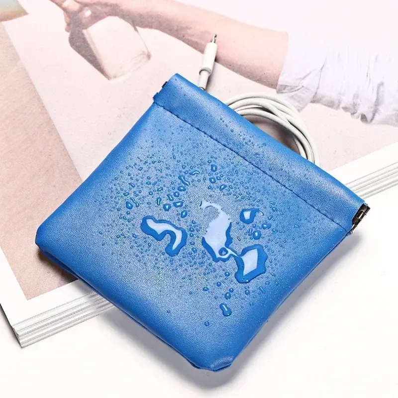 Men Women PU Leather Coin Purse Card Holder Mini Storage Bag Change Money Wallet Small Coin Storage Purse