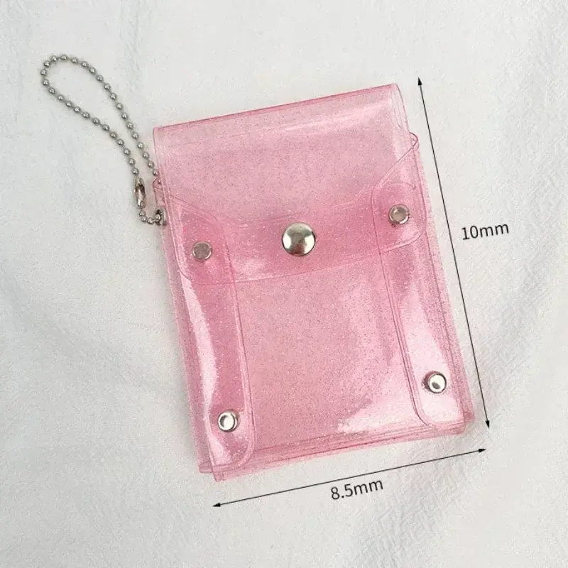 Fashion Transparent PVC Coin Purse Card Holder Wallet for Men Women Waterproof Business Card Purse Men Id Card Wallet