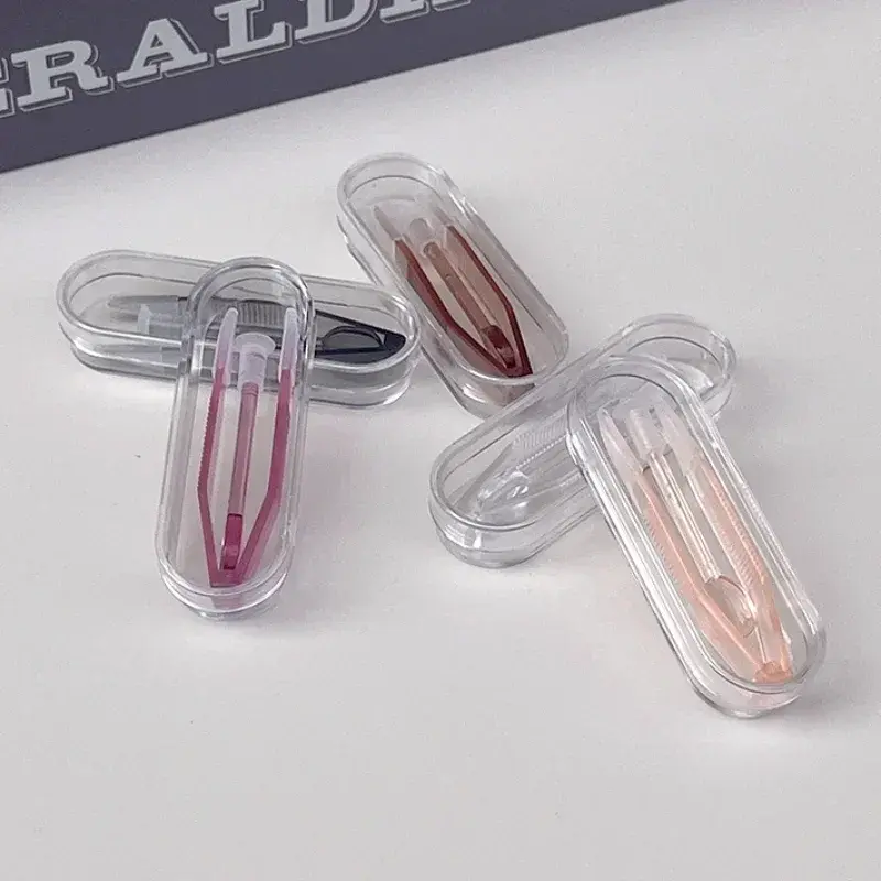 1 Set Color Contact Lens Case Box Tweezers and Suction Stick for Eyes Care Tool Contact Lenses Inserter Tools Contacts Case