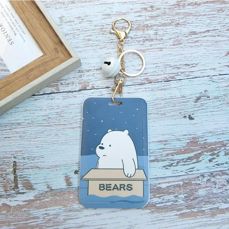 Card Holder Neck Strap with Lanyard Badge Holder Work ID Card Bus ID Holders Portable Key Chain Key Ring Card Holder