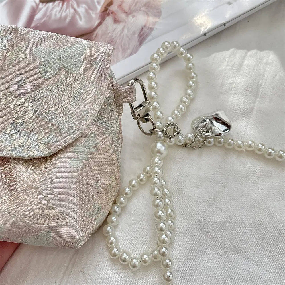 Elegant Women Floral Butterfly Makeup Bag Cosmetics Lipstick Earphones Storage Bag Coin Purse Pouch Small Makeup Zipper Bags