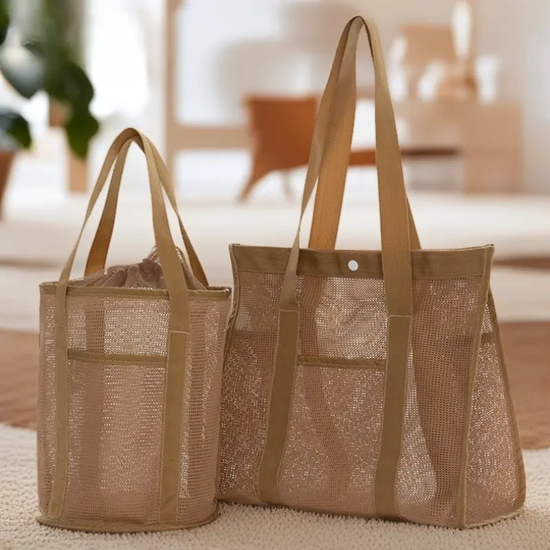 Mesh Makeup Toiletry Storage Bags Handbags Portable Travel Washing Body Shower Tools Organizer Tote Bag Cosmetic Organizer Pouch