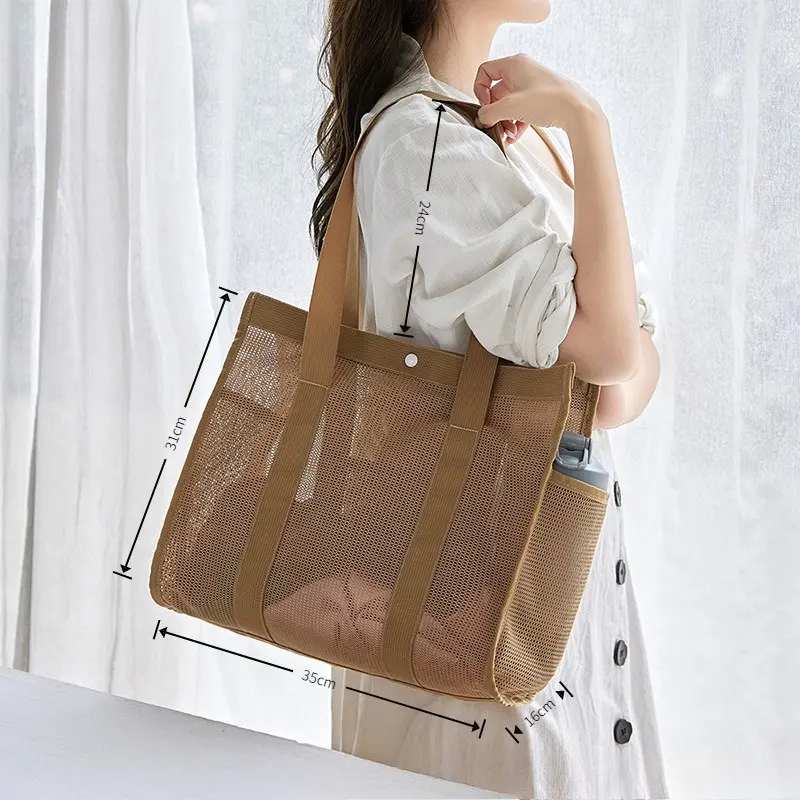 Mesh Makeup Toiletry Storage Bags Handbags Portable Travel Washing Body Shower Tools Organizer Tote Bag Cosmetic Organizer Pouch