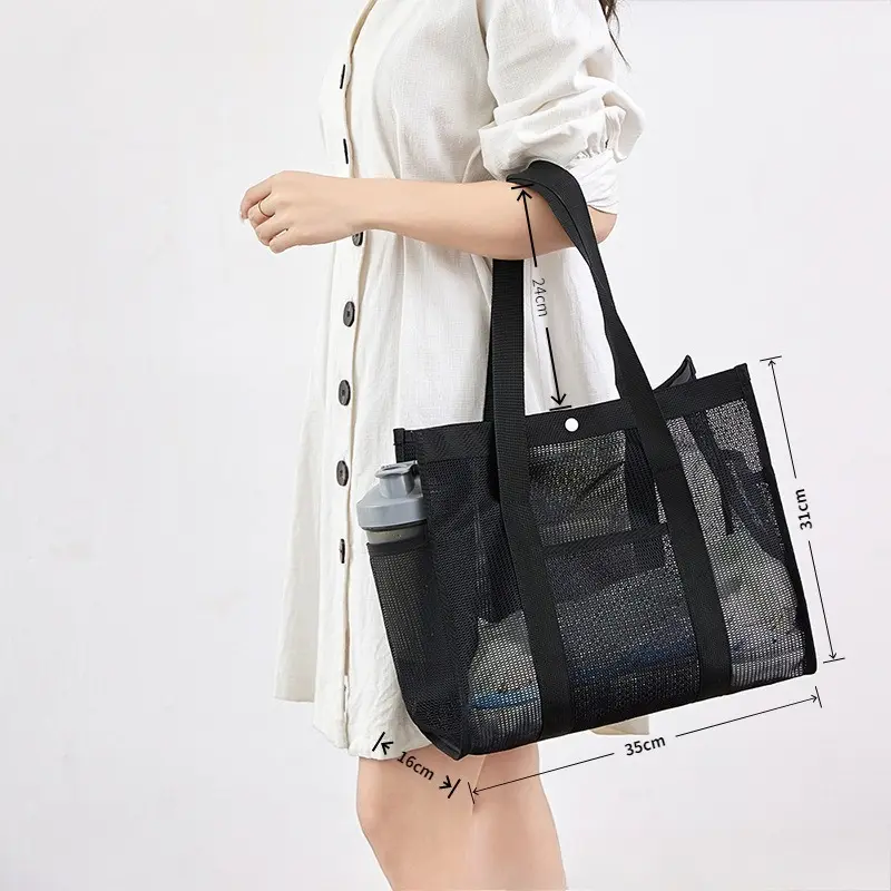 Mesh Makeup Toiletry Storage Bags Handbags Portable Travel Washing Body Shower Tools Organizer Tote Bag Cosmetic Organizer Pouch