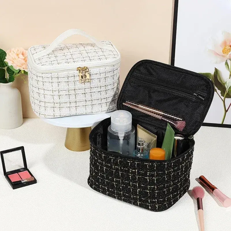 New Makeup Bag for Women Travel Waterproof Necessary Beauty Brush Makeup Tools Storage Cosmetic Case Professional Makeup Box