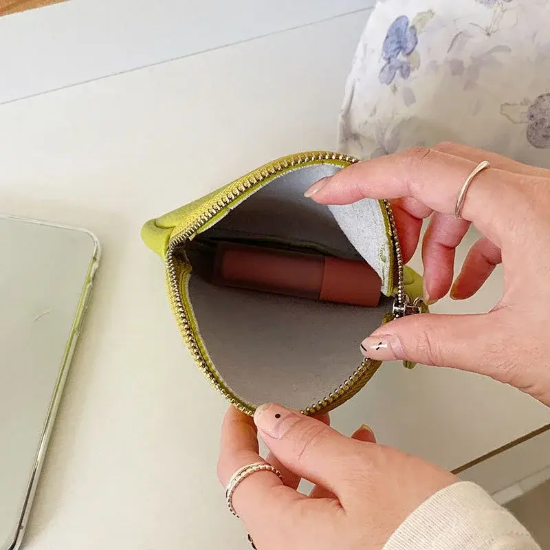 Elegant Women Wallet Leather Zipper Coin Purse Key Holder Storage Bag Soft Pouch Gift