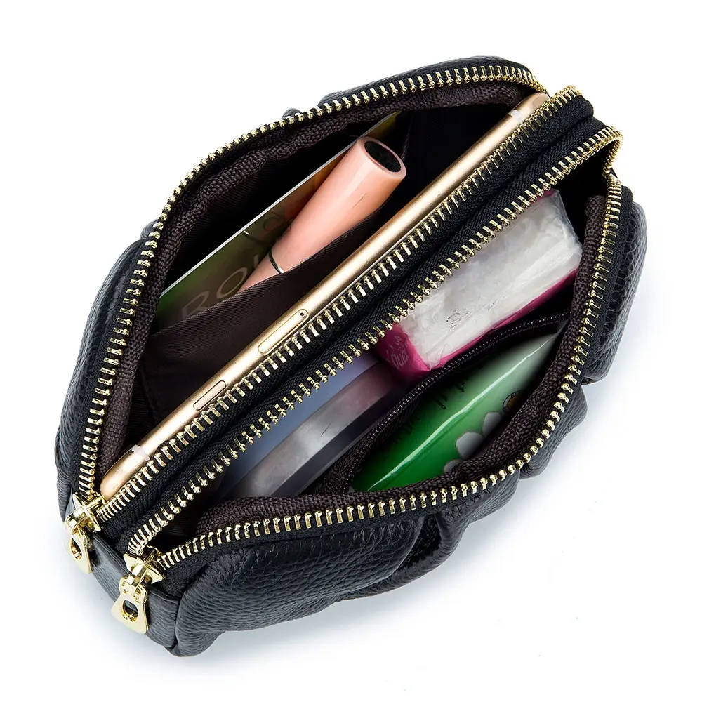 Women's Wallet Female Purses Coin Purse Card Holder Wallets Long Style Zipper Genuine Leather Clutch Money Phone Bag
