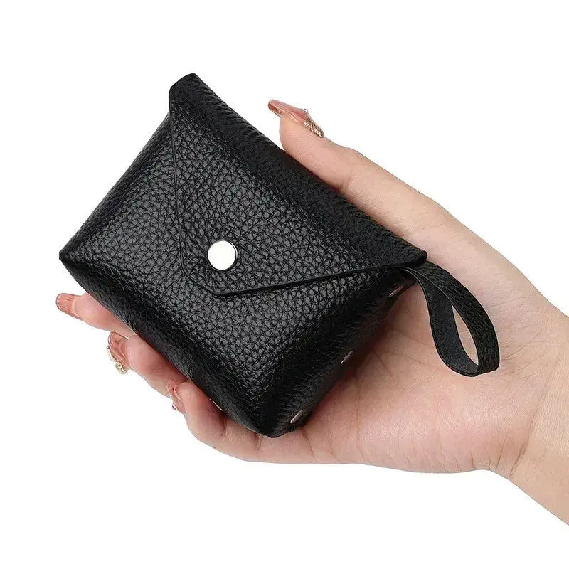 Vintage Genuine Leather Coin Purse Women Men Wallet Card Holder Bag Retro Cowhide Small Money Purse Key Earphone Bag Pouch