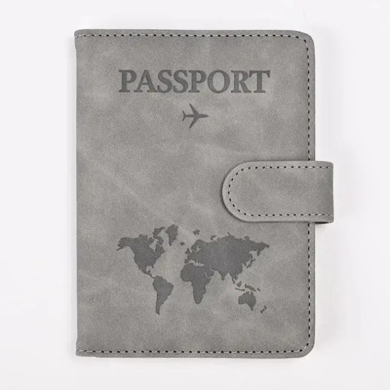 New Passport Cover Wallet Holder PU Leather Credit Card Holder Passport Case Travel Organizer Ticket Clip for Women Men