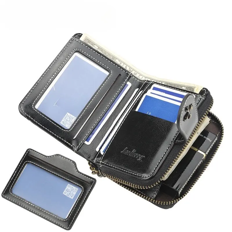 Women Wallets and Purses PU Leather Money Bag Female Short Hasp Purse Small Coin Card Holders Black Red Clutch New Women Wallet