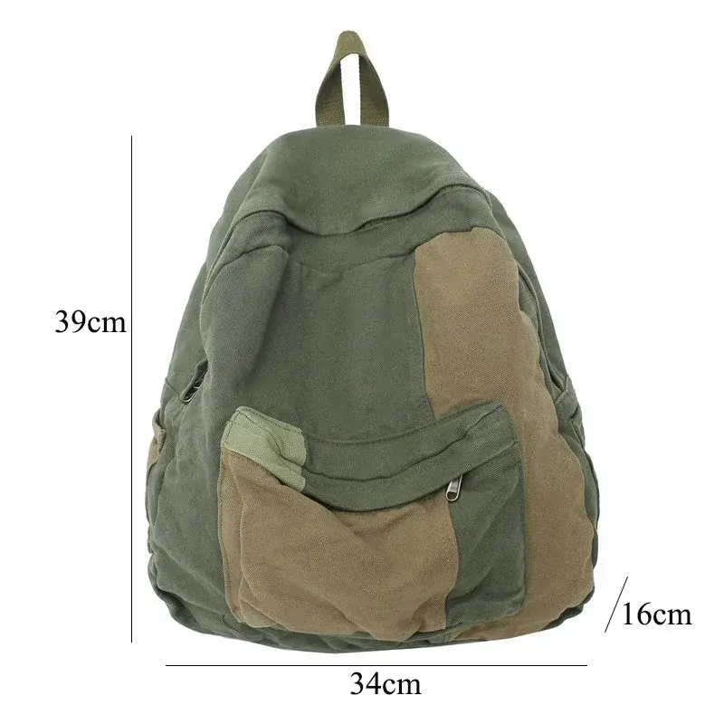 Casual Canvas Backpack for Women Men Kawaii Schoolbag Travel Book Bags Fashion Backpack