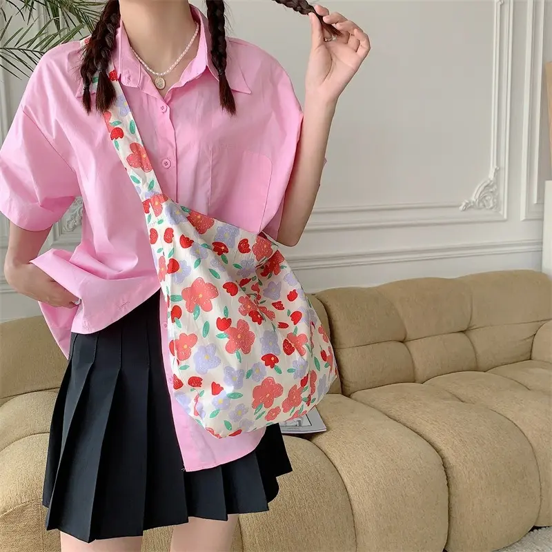 Fashion Printed Crossbody Bag Leopard Print Shoulder Bag Shopping Bags Handbags Simple Large Capacity Canvas Tote Bags for Women