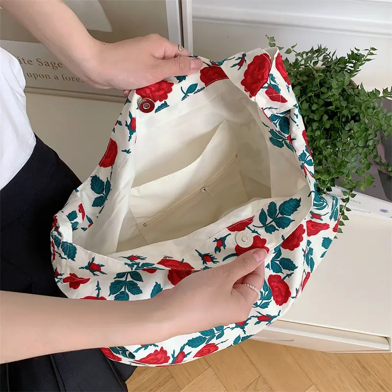 Fashion Printed Crossbody Bag Leopard Print Shoulder Bag Shopping Bags Handbags Simple Large Capacity Canvas Tote Bags for Women