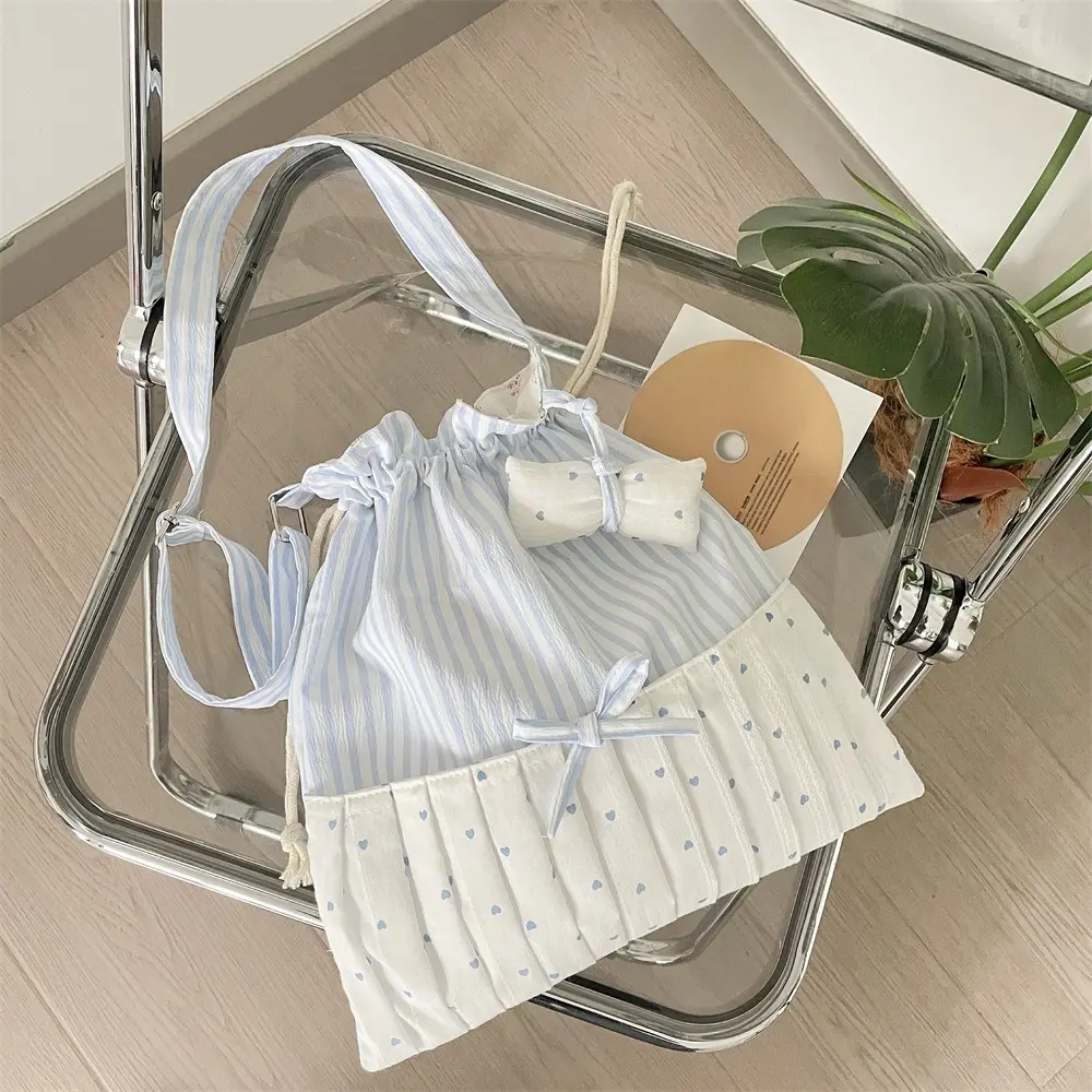 Women Canvas Messenger Bag Ladies Fashion Shoulder Bag Student Large Capacity Female Crossbody Bags Woman Drawstring pocket