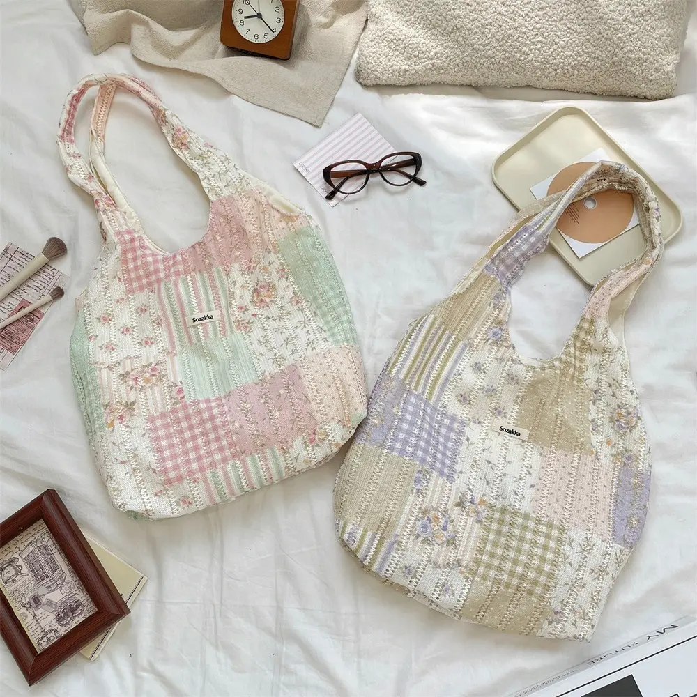 Fashion Floral Lady Single Shoulder Bag Women's Tote Bag Casual Large Capacity Handbags for Women Travel Shopping Bag