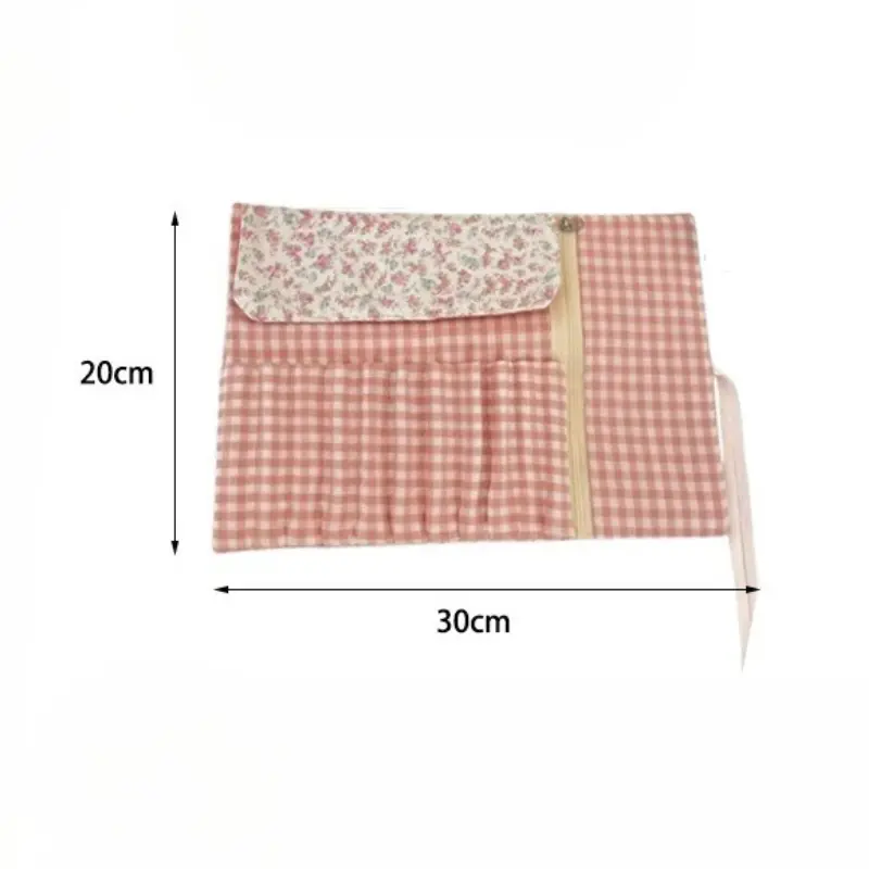 Fabric Floral Patterns Cosmetic Storage Bags Large Capacity Makeup Brushes Case Women Bag Travel Brush Holder Pen Case Box