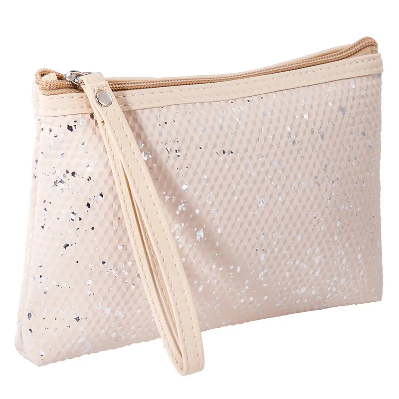 Makeup Pouch Cosmetic Bag Fashion Sequin PU Leather Makeup Bag Portable Multifunctional Cosmetic Storage Women Make Up Bags