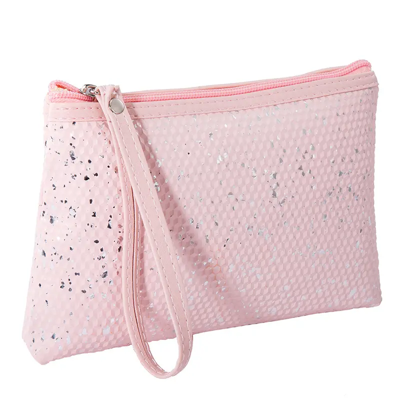 Makeup Pouch Cosmetic Bag Fashion Sequin PU Leather Makeup Bag Portable Multifunctional Cosmetic Storage Women Make Up Bags