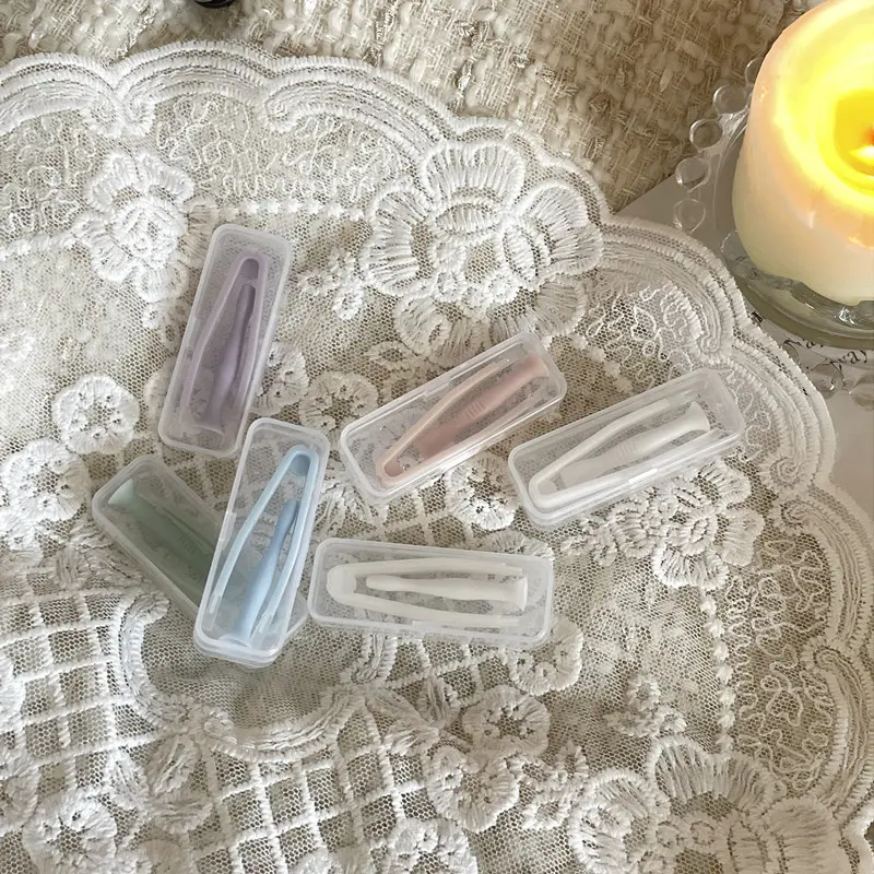 Candy Color Contact Lens Case Kit Portable Eye Care Tool Set for Men and Women with Tweezers and Suction Stick
