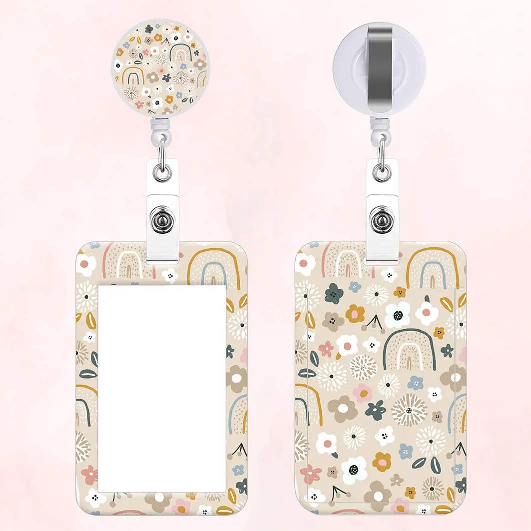 Name Card Holder Keychain Nurse Accessories Badges Set Lanyard ID Card Holder Neck Straps Business Card Holder