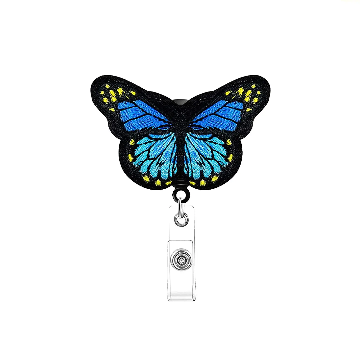 1pcs Retractable Badge Holder Clips for Nurse ID Badge Reel with Belt Clip Doctor ID Card Chain Clips School Student Office