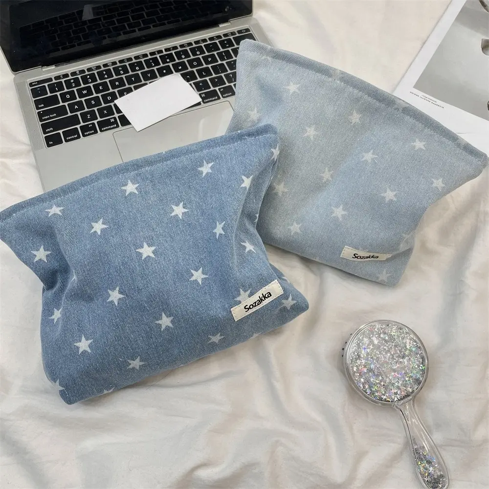 Women Fashion Bow Makeup Bag Large Capacity Zipper Cosmetic Storage Pouch Handbag Portable Ladies Zipper Clutch Bag