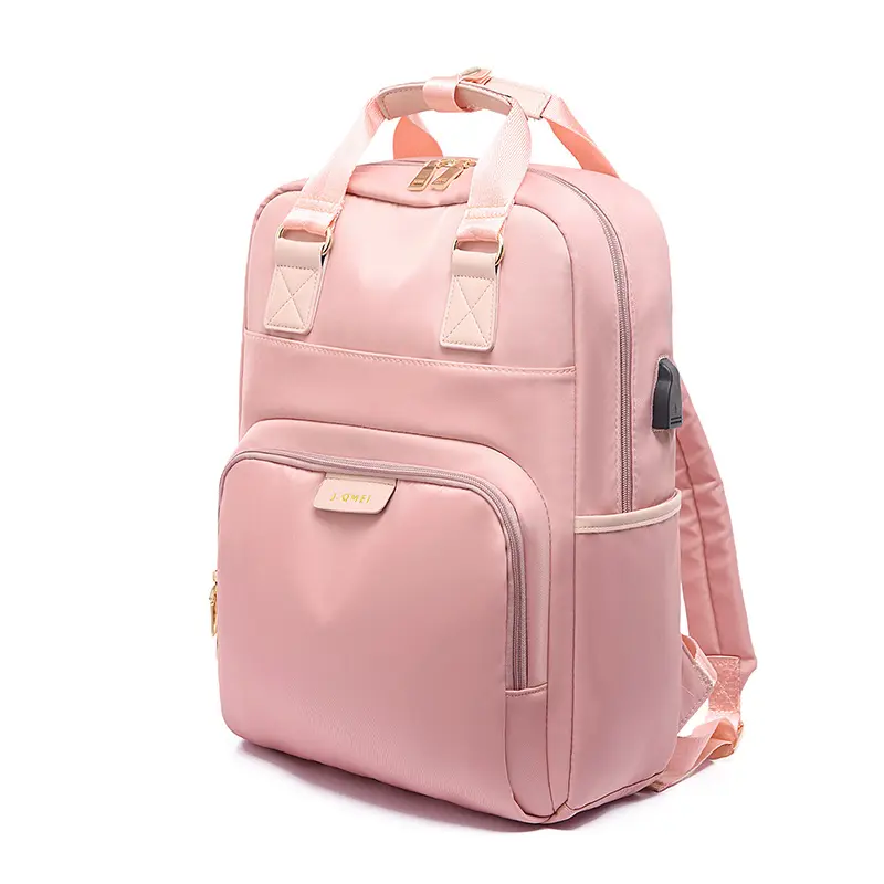Women Men Commuting Backpack USB Charging Waterproof Luxury Oxford Students School Books Laptop Bag Girls Cute Travel Backpacks