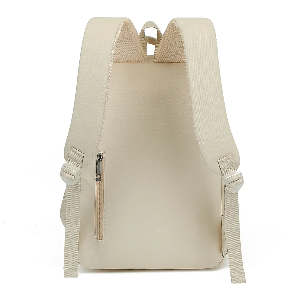 College Student Backpack Waterproof Canvas Solid Books Bag Men Women Simple Travel Backpacks School Boy Girl 16 inch Laptop Bags