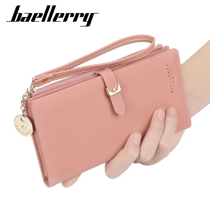 Wristband Women Long Wallet Many Departments Female Wallets Clutch Lady Purse Zipper Phone Pocket Card Holder Ladies Carteras