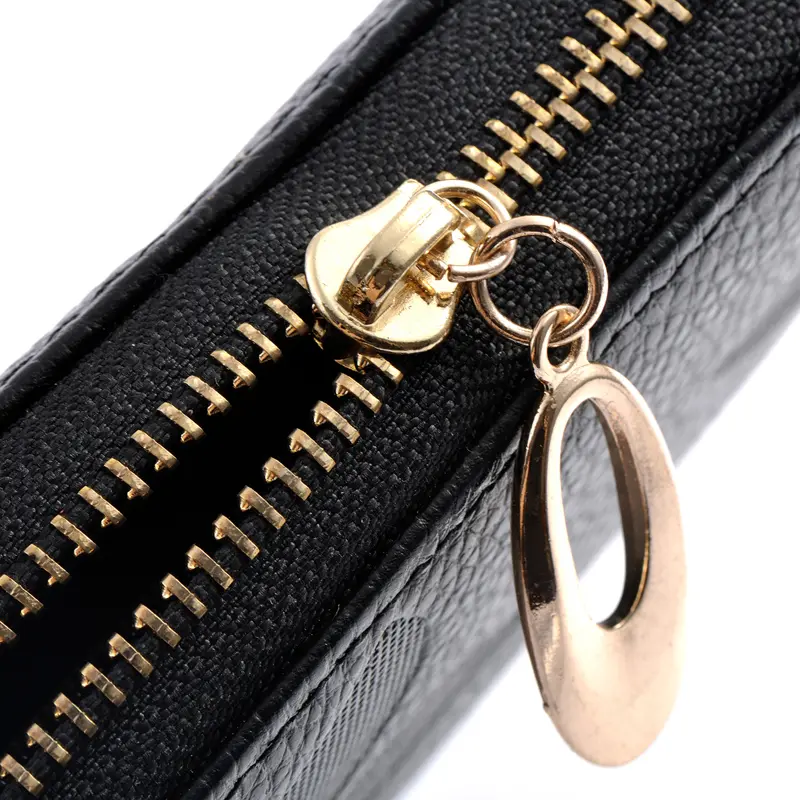 Genuine Leather Women Long Wallets Female Fashion Zipper Coin Purse Lady Luxury Money Bag Credit Cards Clutch Large Phone Wallet