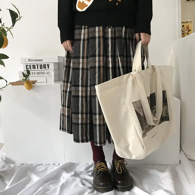 Women Canvas Shopping Bag Prado Museum Pictures Female Cotton Cloth Shoulder Bag Eco Handbag Tote Reusable Grocery Shopper Bags