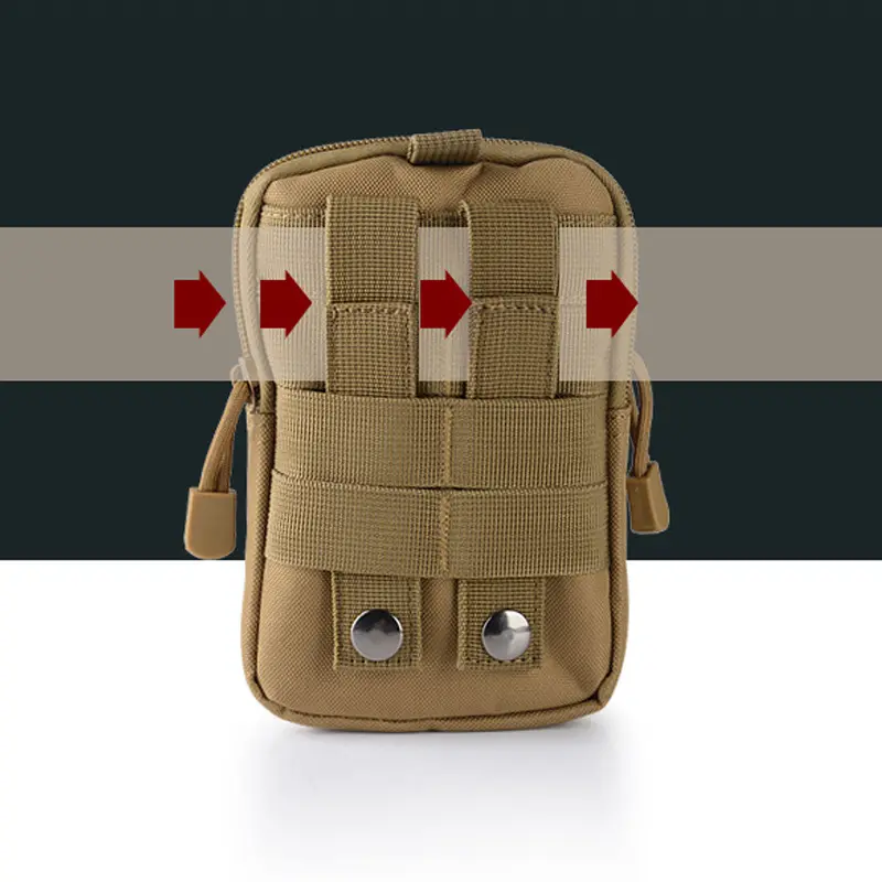 Men Solid Waist Bags Molle Belt Pouch Camouflage Waterproof Nylon Small Multifunction Fanny Pack Male Cute Mobile Phone Bum Bag