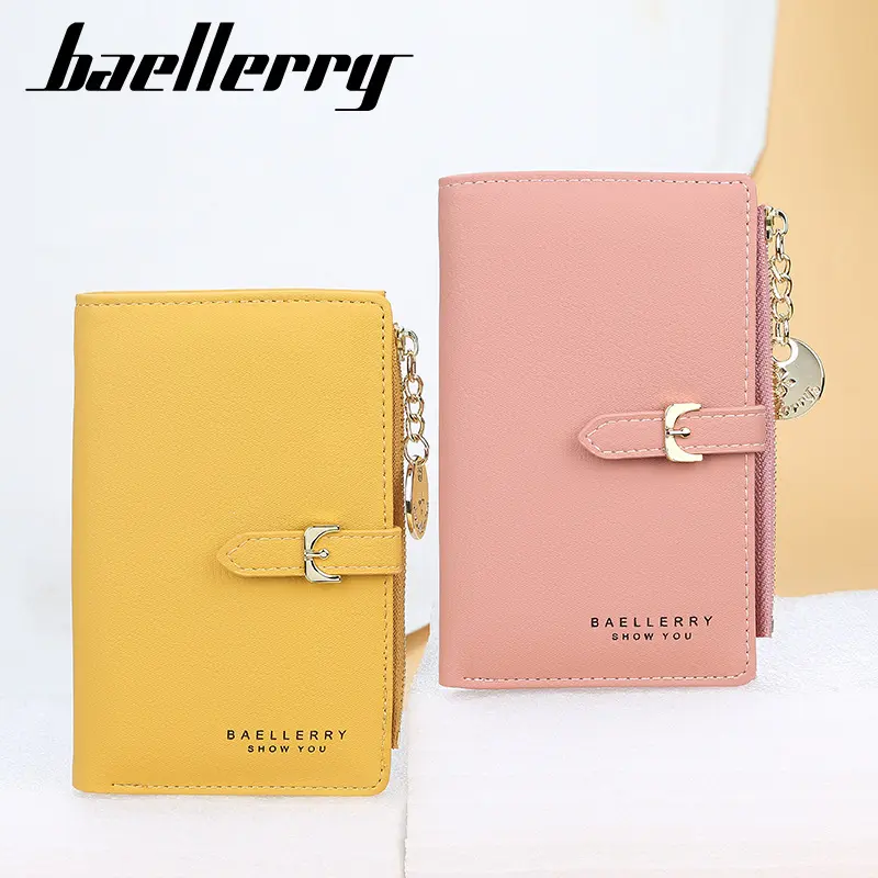 Luxury Leather Women Wallet Normal Size Ladies Small Clutch Money Coin Card Holders Zipper Purse Slim Female Wallets Cartera