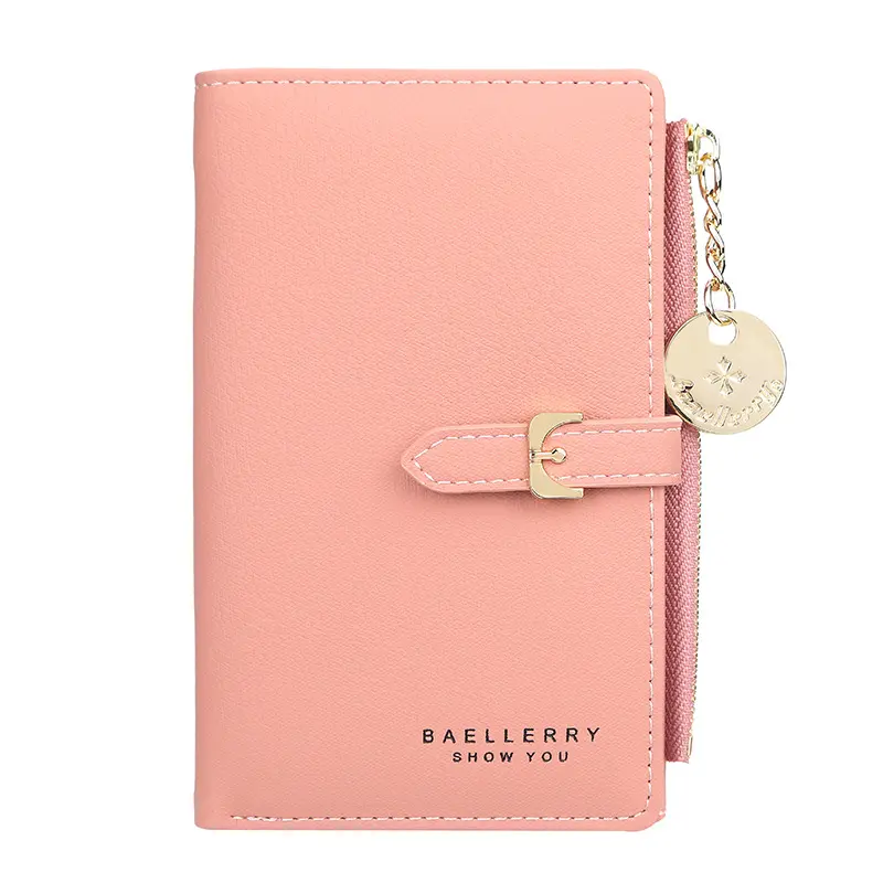 Luxury Leather Women Wallet Normal Size Ladies Small Clutch Money Coin Card Holders Zipper Purse Slim Female Wallets Cartera