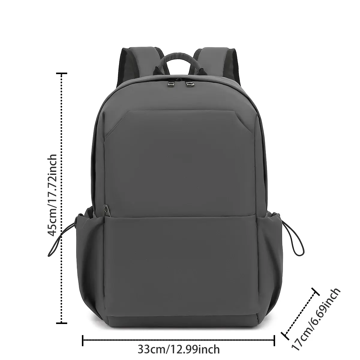 Men Women Solid Backpack Waterproof Nylon Simple Travel Backpacks College School Portable Books Bag Student 16 inch Laptop Bags