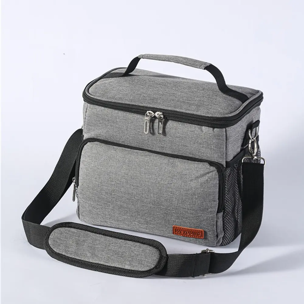 Thermal Shoulder Lunch Bag Waterproof Thick Cooler Handbag Large Insulated Food Grade PEVA Family School Picnic Refrigerator Box