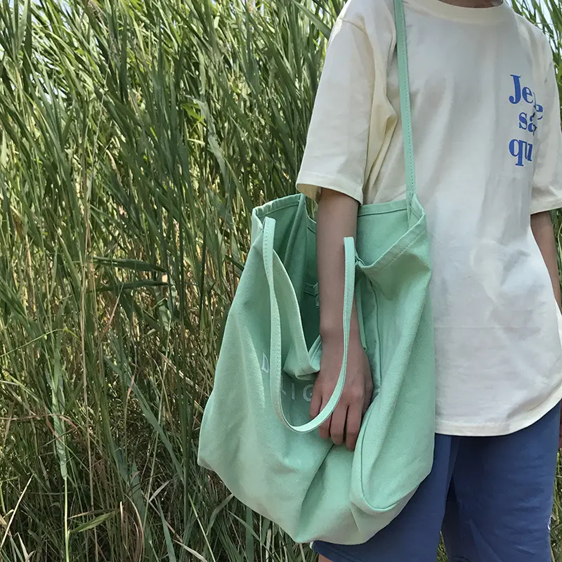 Women Big Canvas Bag Delight Extra Large Tote Handbag Grocery Shopping Bag Eco Environmental Shopper Shoulder Bags For Girls