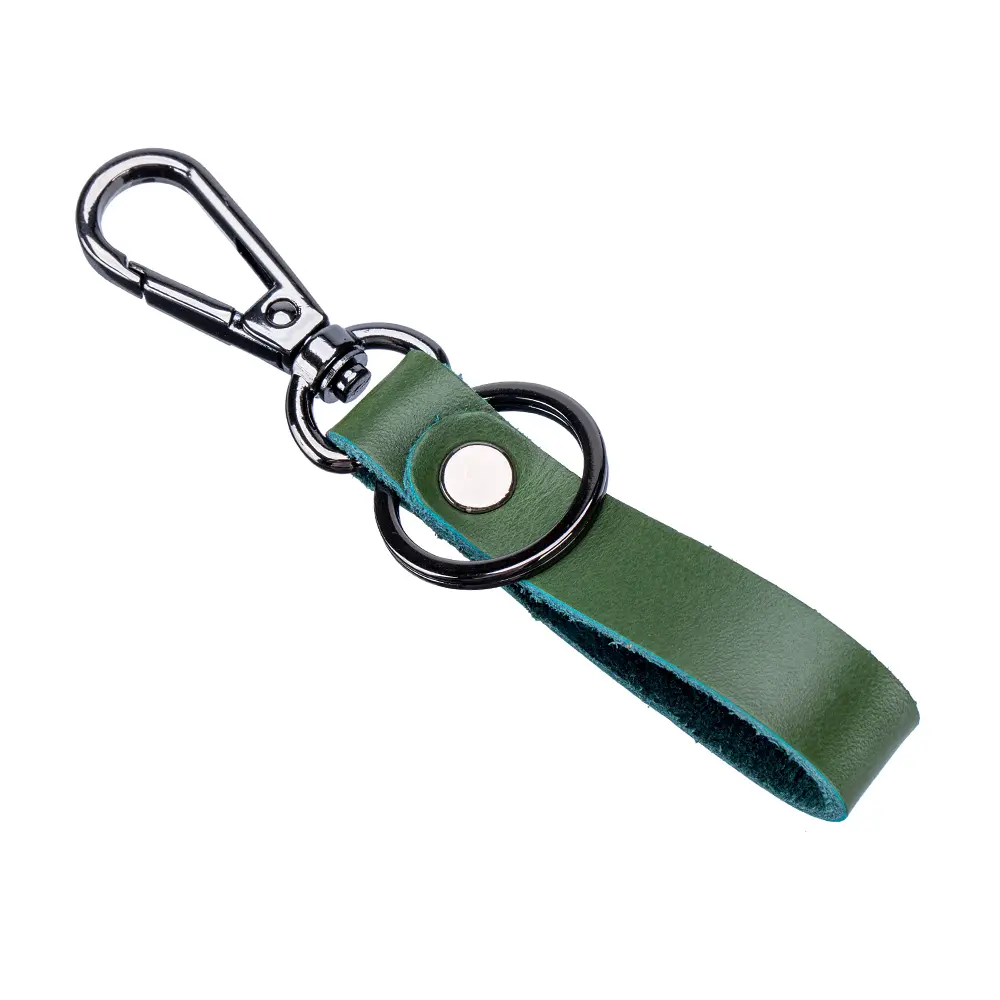 Cow Split Leather Keychain Men Women EDC Key Organizer Quality Car Key Holder Smart Gift Housekeeper Cute Decoration For Wallet